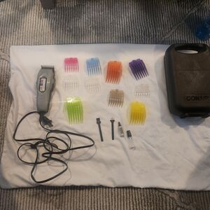 Hair Clipper Set with Multicolor Combs